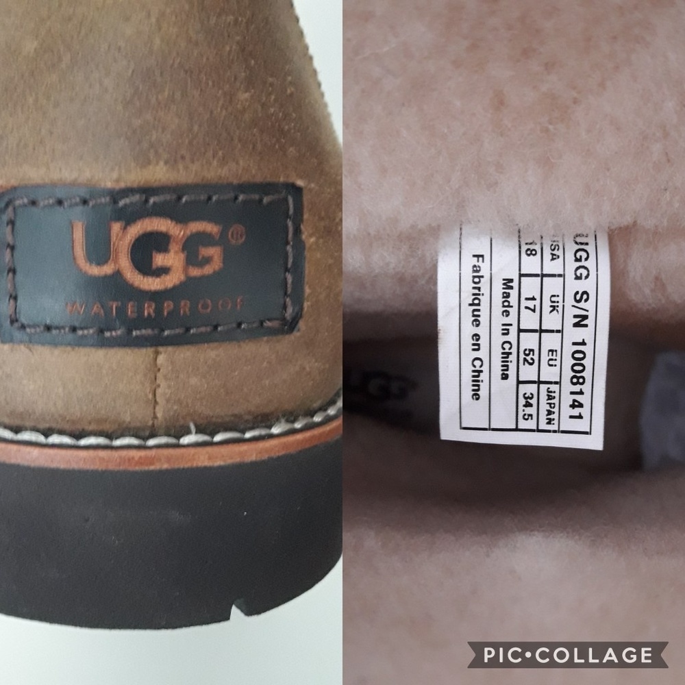 NWOT UGG Australia Stoneman Chestnut Suede Boots - Picture 2 of 8